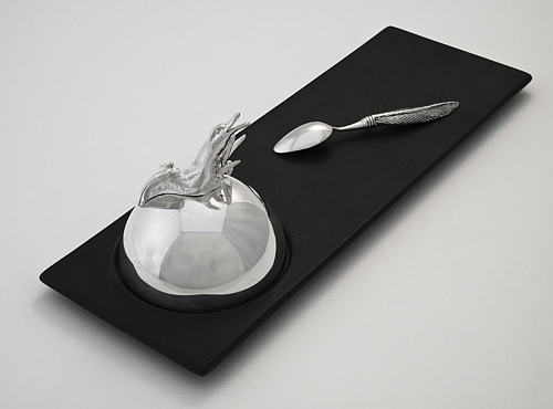 Mise-en-bouche Canard, moka spoon PPLUME. - © Lauret Studio