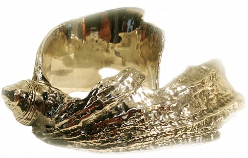 ANTINEA napkin ring, silver-plated bronze or gold-plated. - © Lauret Studio