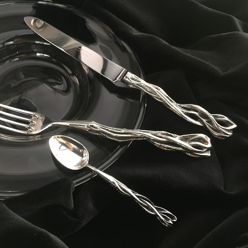 new hedera, individual & serving cutlery, table accessories. - © Lauret Studio