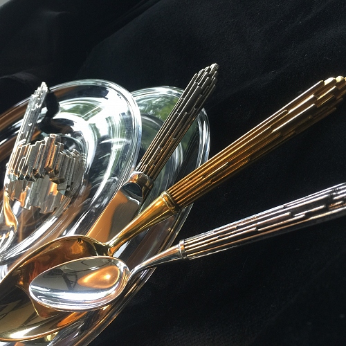 Metropolis, design Richard Lauret, individual & serving cutlery, table acce - © Lauret Studio