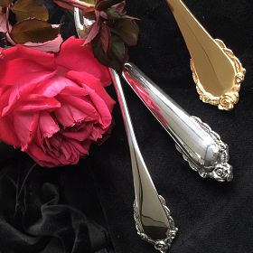 couverts Bagatelle, design Richard Lauret. Silver plated. Gold plated - © Lauret Studio